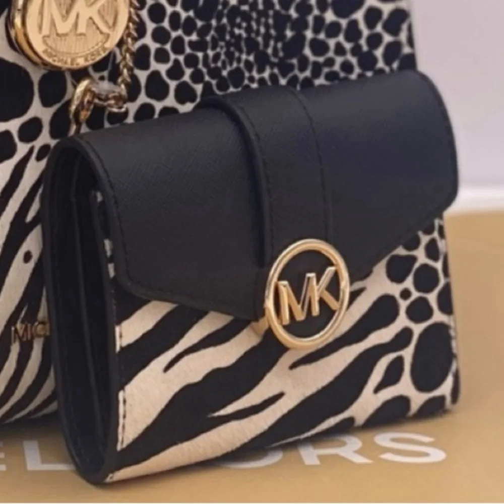Michael Kors Carmen Medium Flap Bifold Wallet